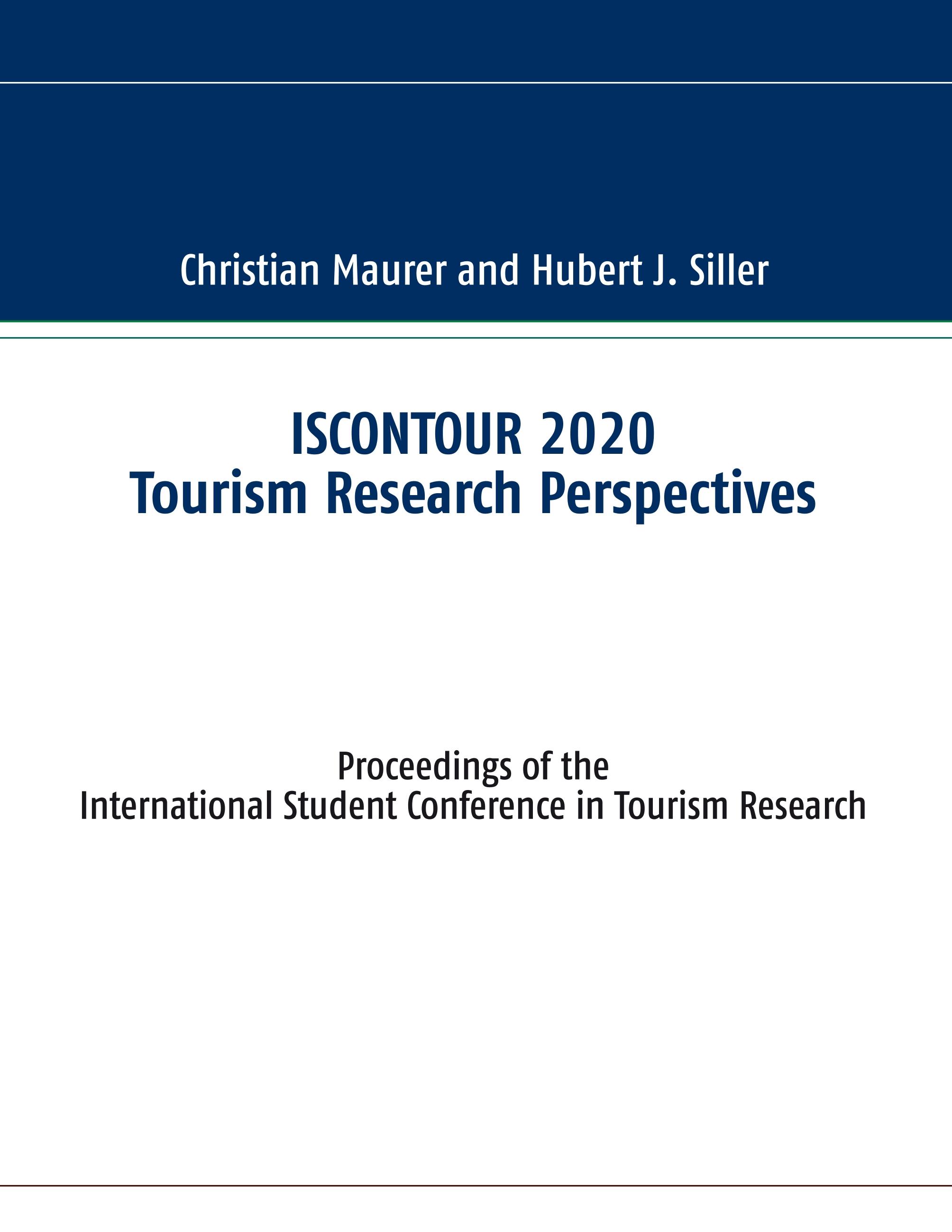 ISCONTOUR 2020 Tourism Research Perspectives