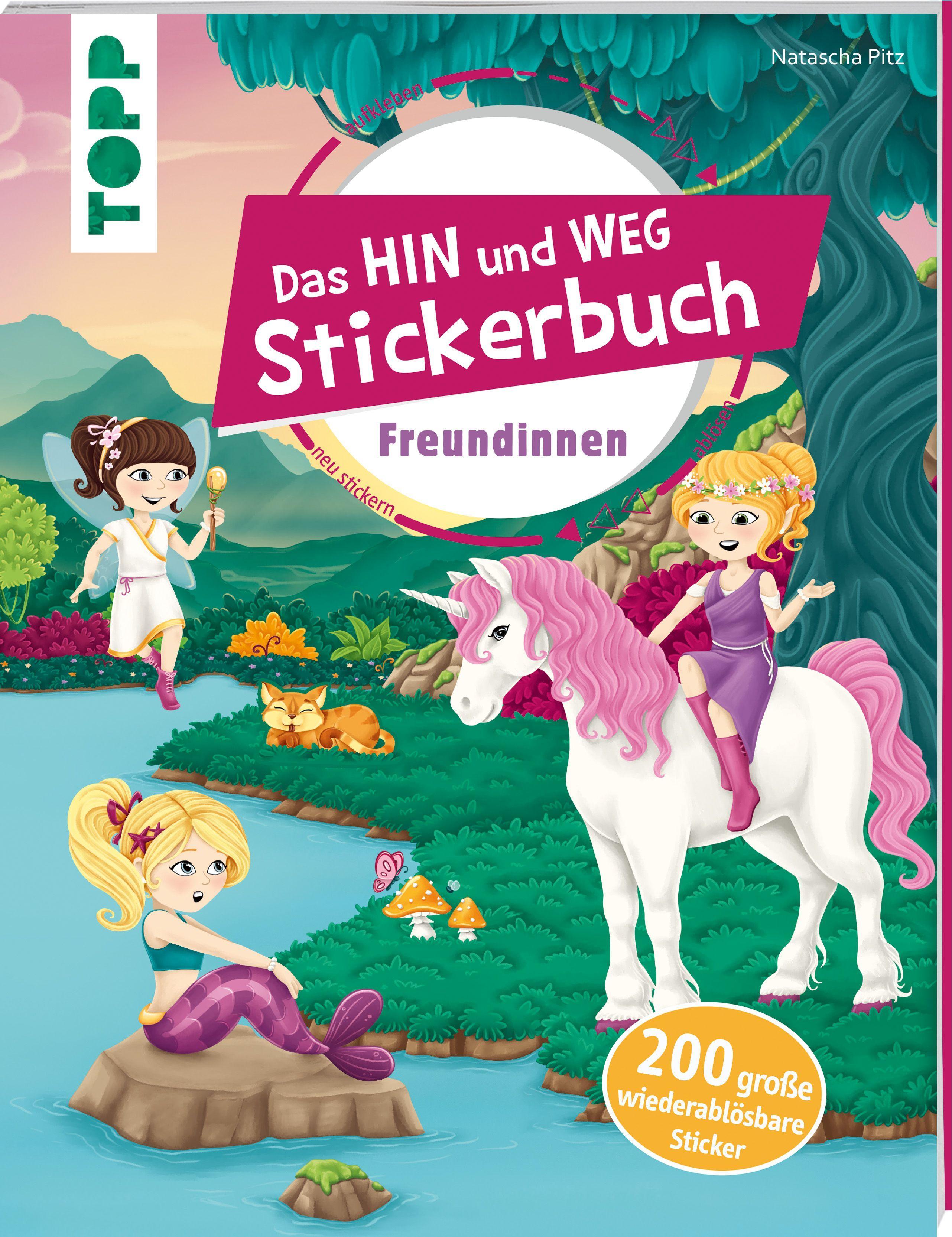 Das Hin-und-weg-Stickerbuch Freundinnen