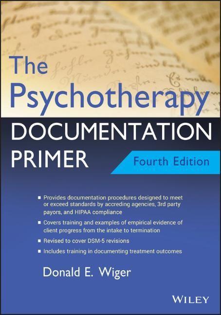 The Psychotherapy Documentation Primer