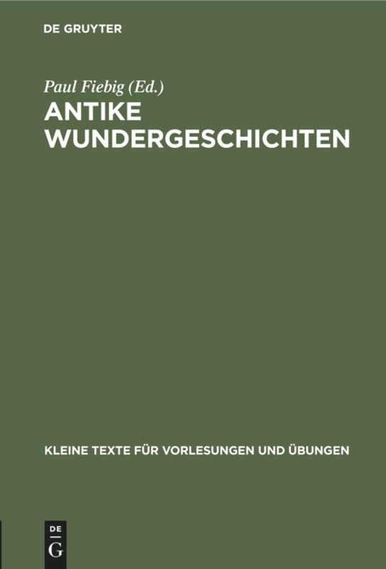 Antike Wundergeschichten