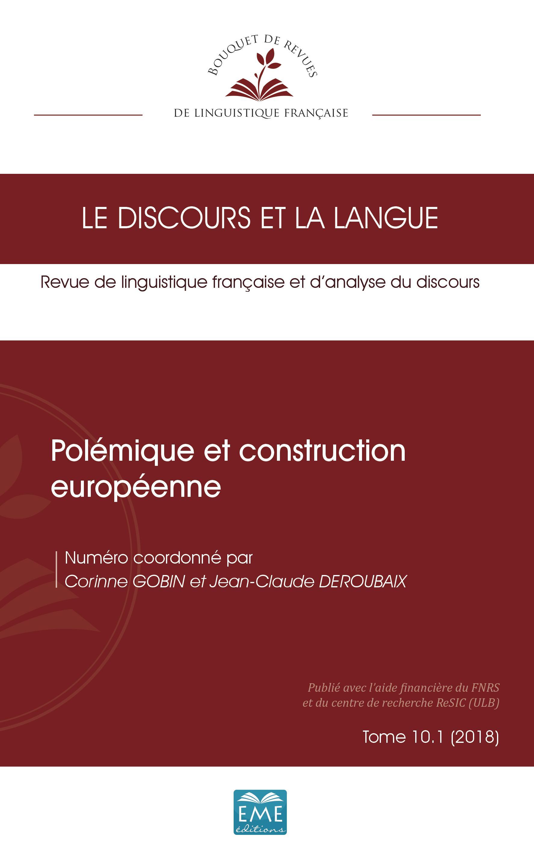 Polémique et construction européenne