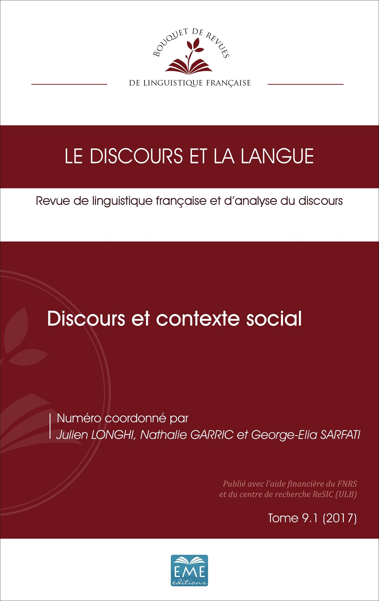 Discours et contexte social