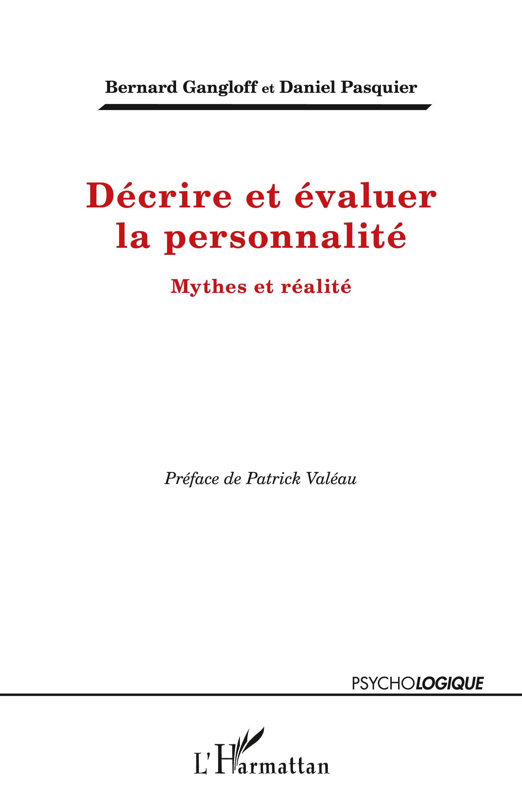 Décrire et évaluer la personnalité