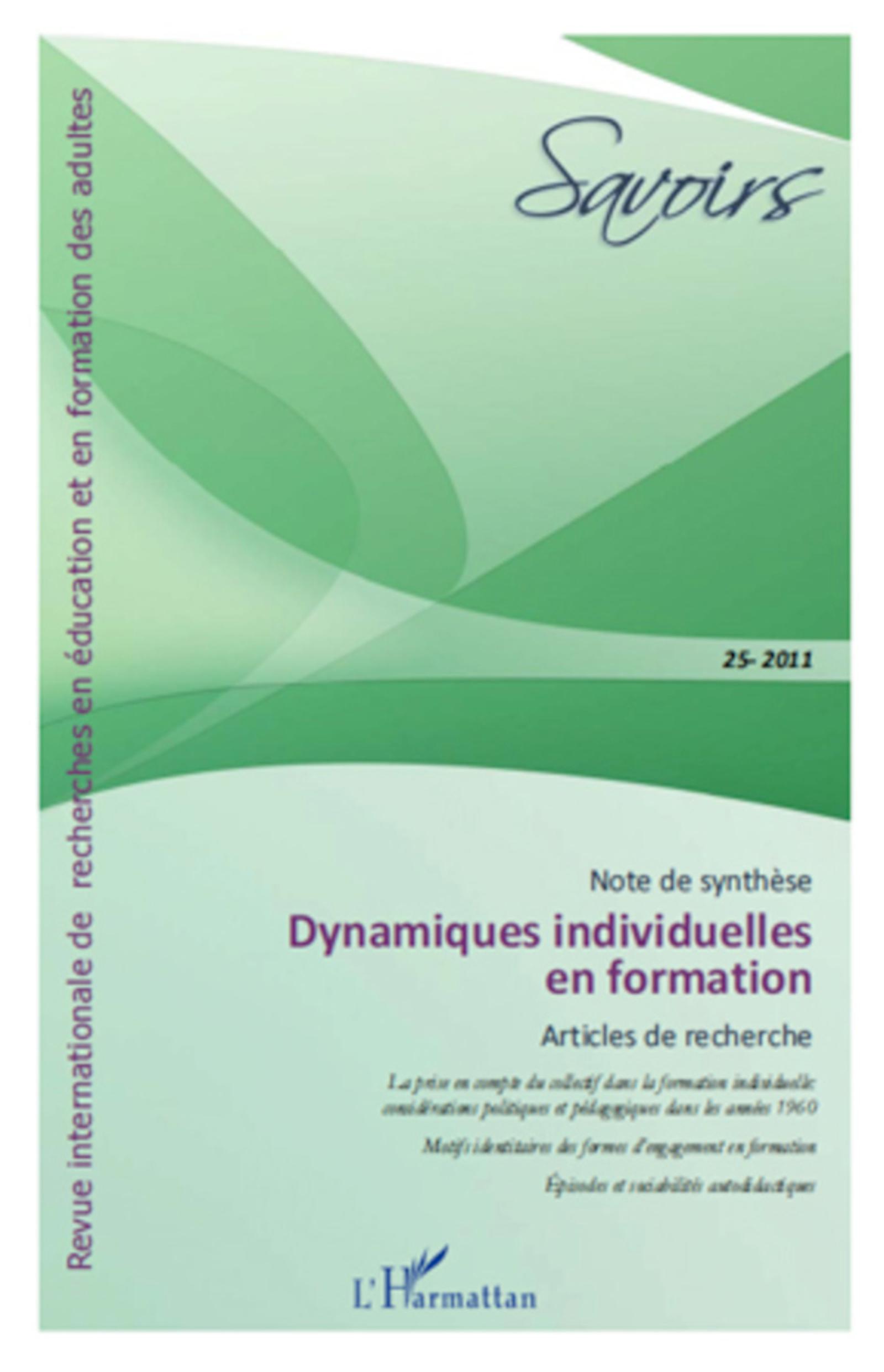 Dynamiques individuelles en formation