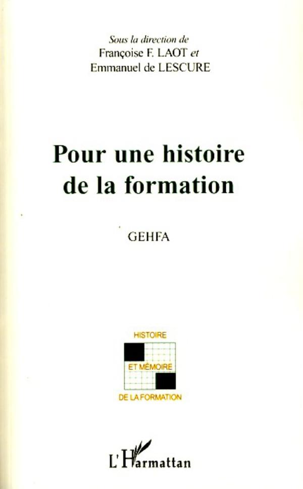 Pour une histoire de la formation