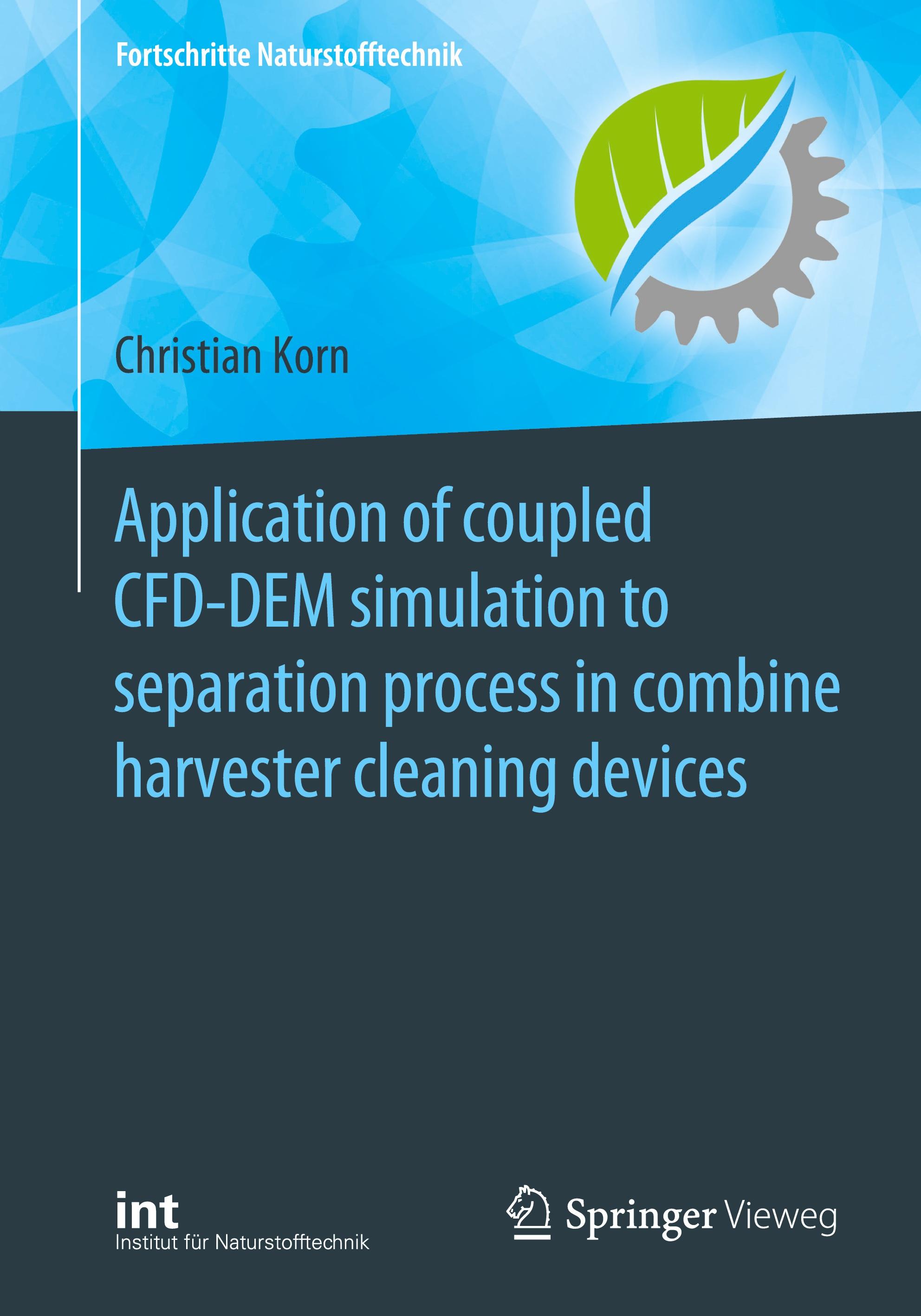 Application of coupled CFD-DEM simulation to separation process in combine harvester cleaning devices