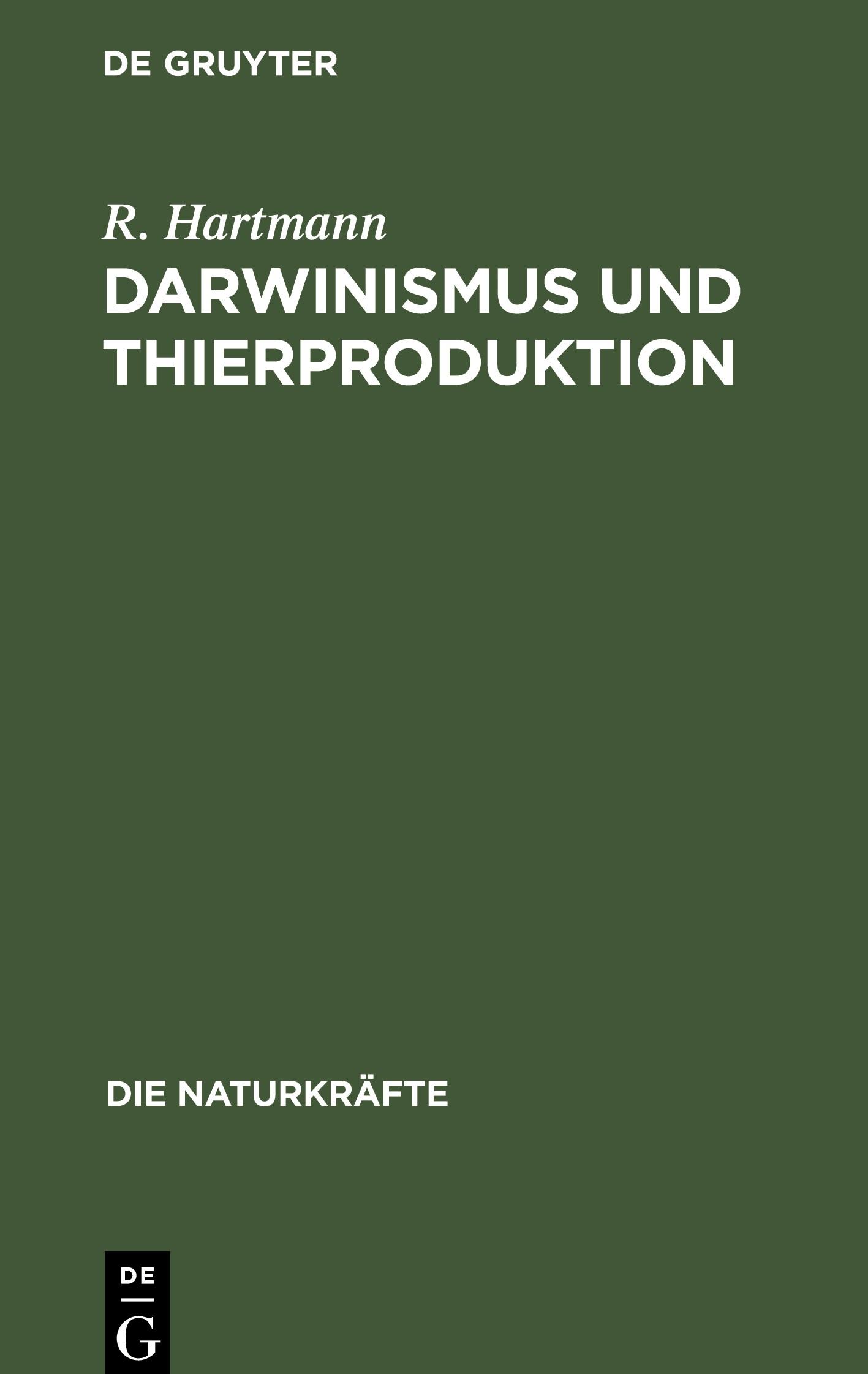 Darwinismus und Thierproduktion