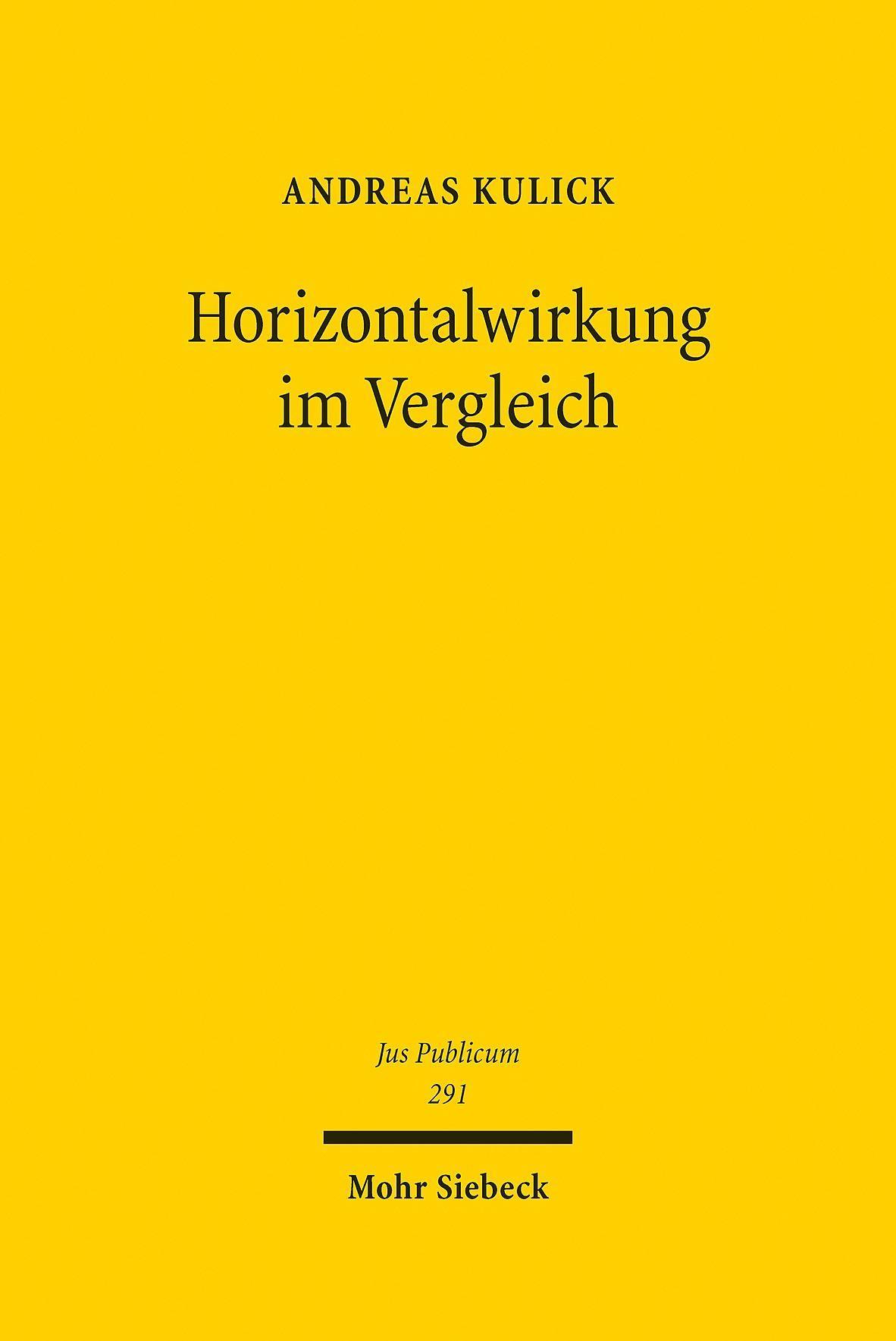 Horizontalwirkung im Vergleich