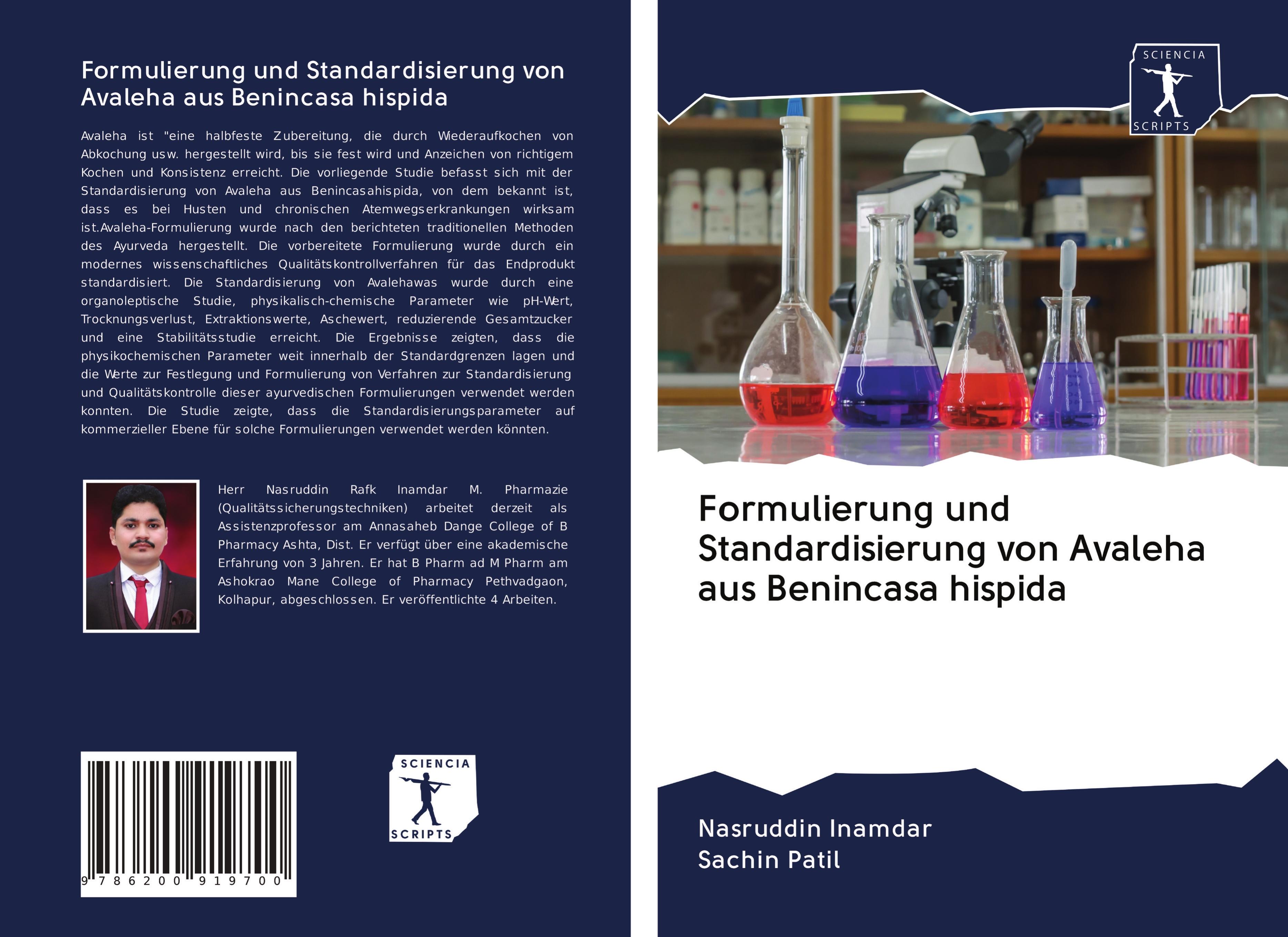 Formulierung und Standardisierung von Avaleha aus Benincasa hispida