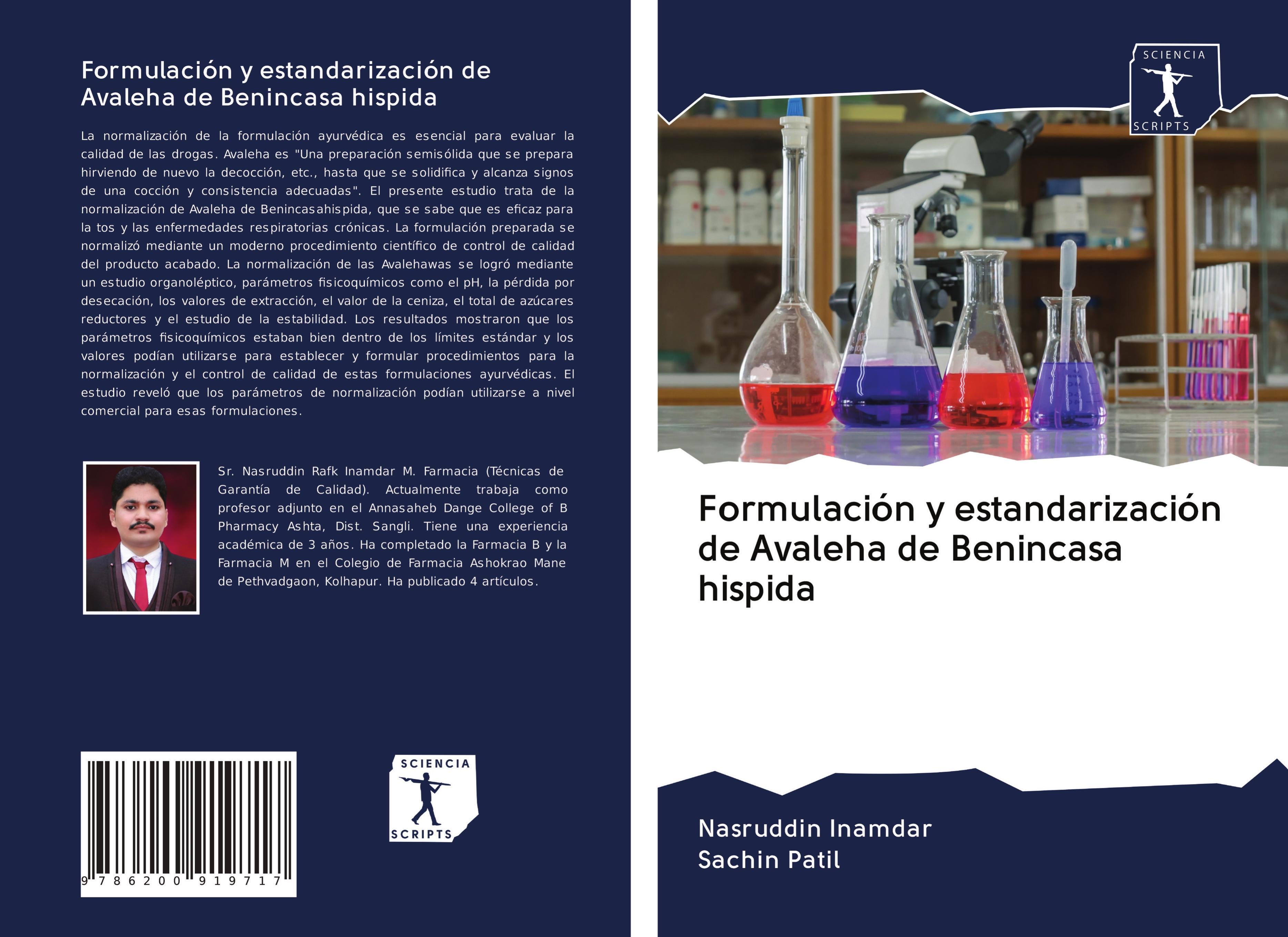 Formulación y estandarización de Avaleha de Benincasa hispida