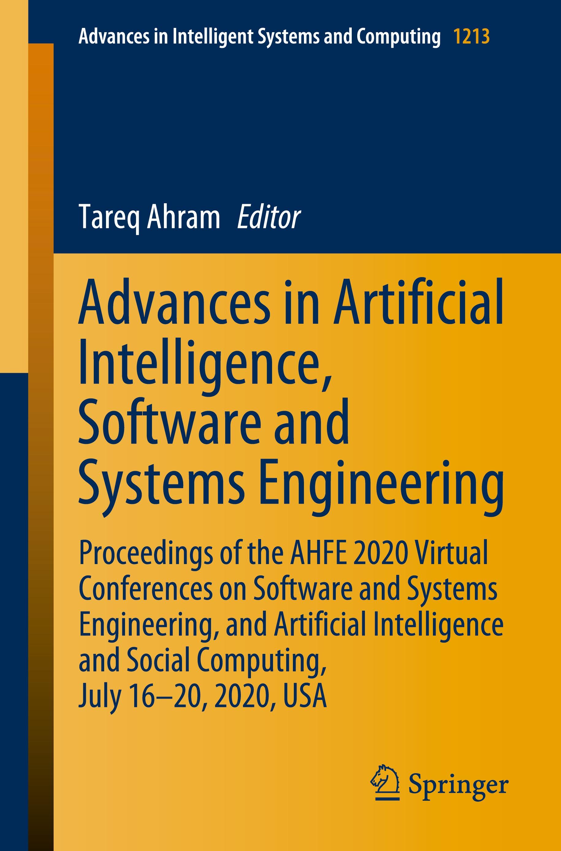 Advances in Artificial Intelligence, Software and Systems Engineering