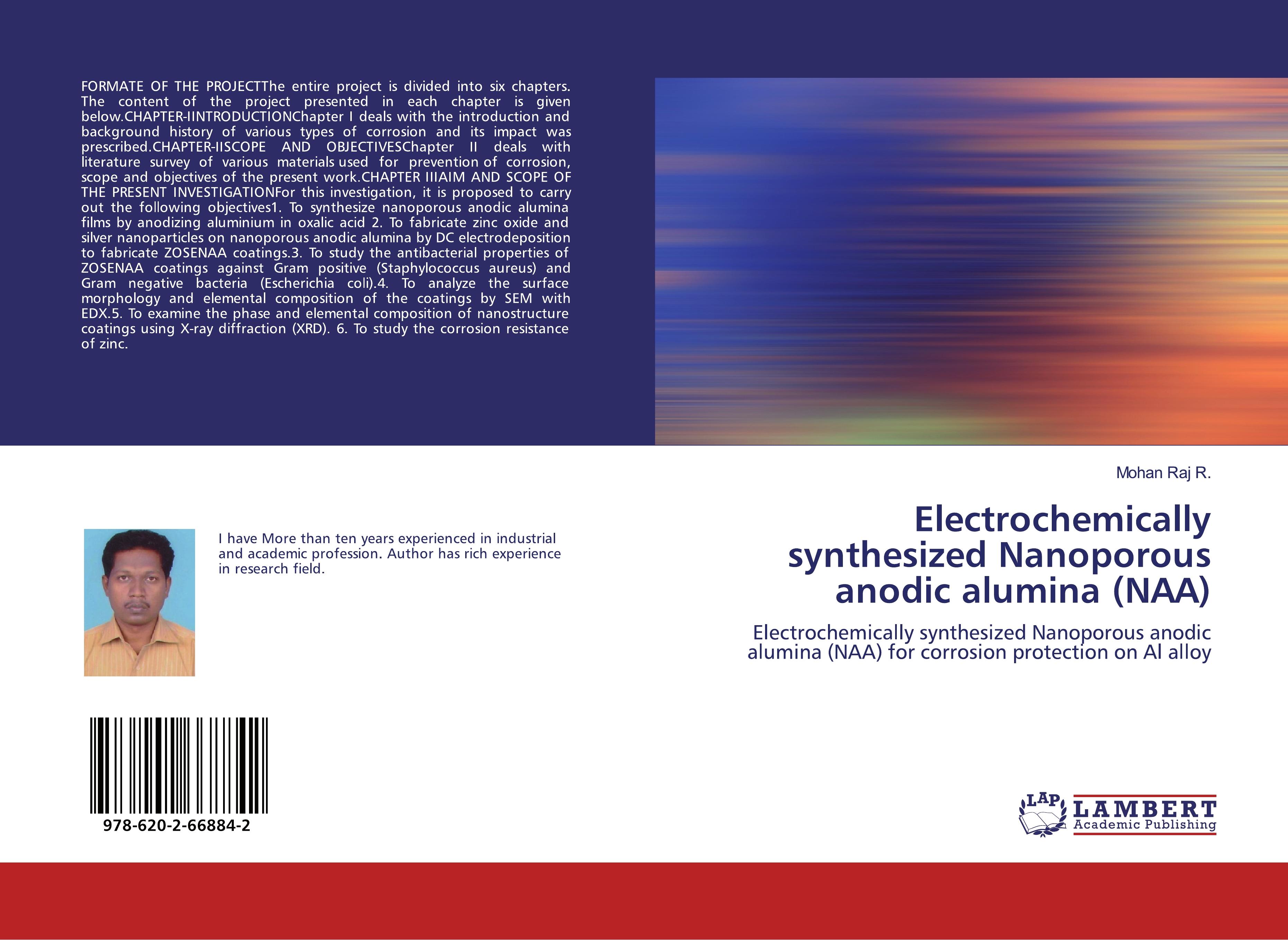 Electrochemically synthesized Nanoporous anodic alumina (NAA)