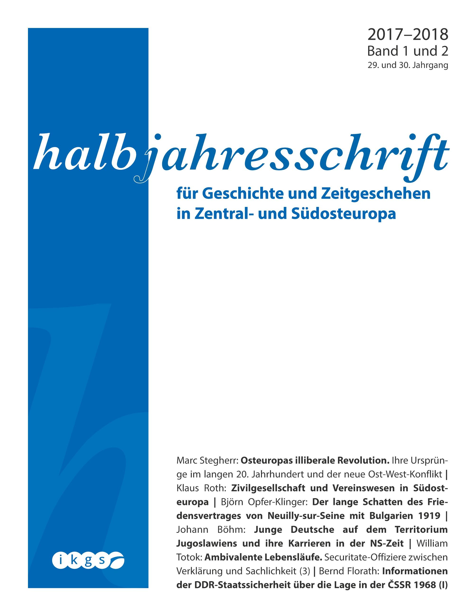 Halbjahresschrift 2017 - 2018