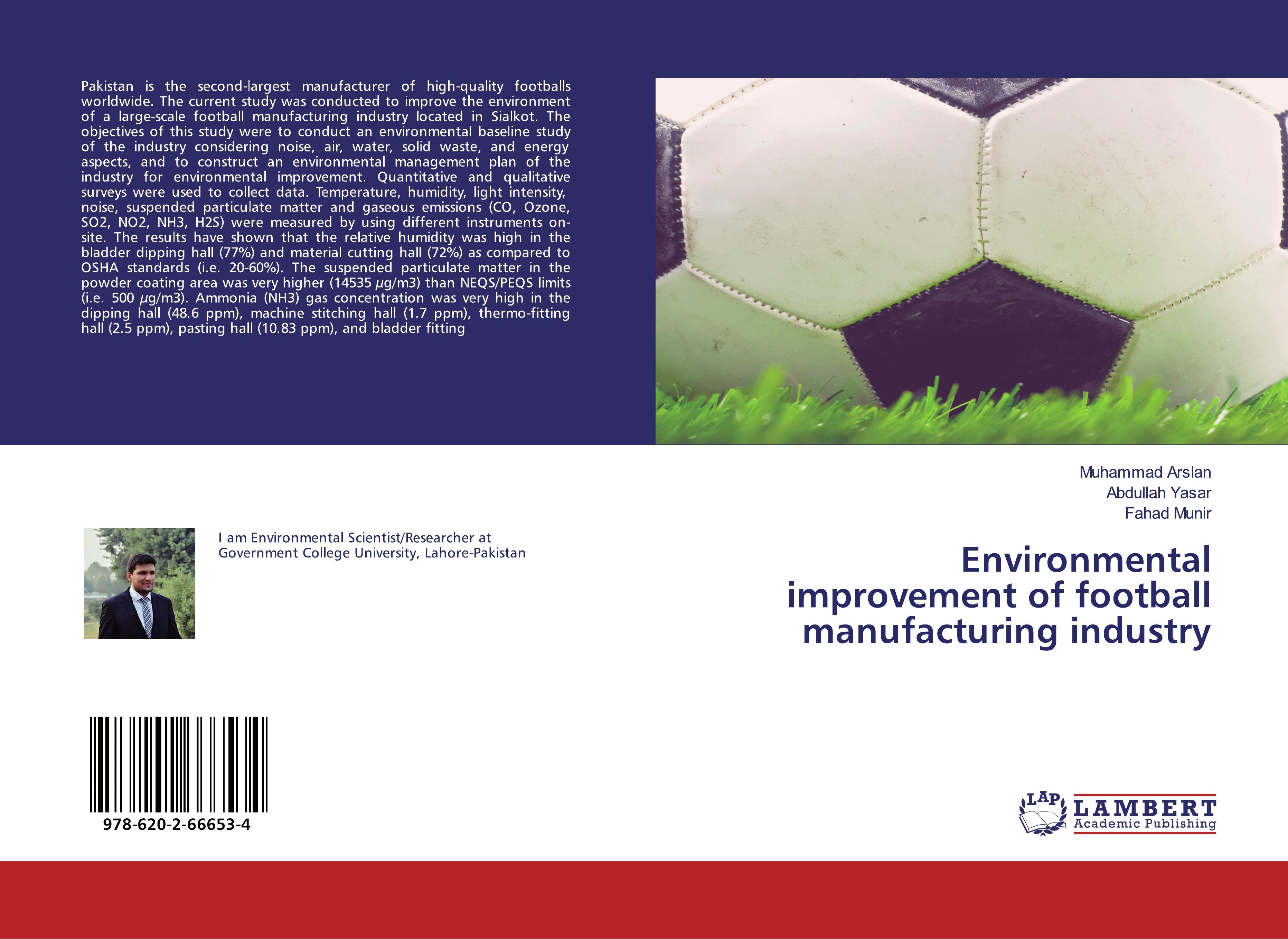 Environmental improvement of football manufacturing industry