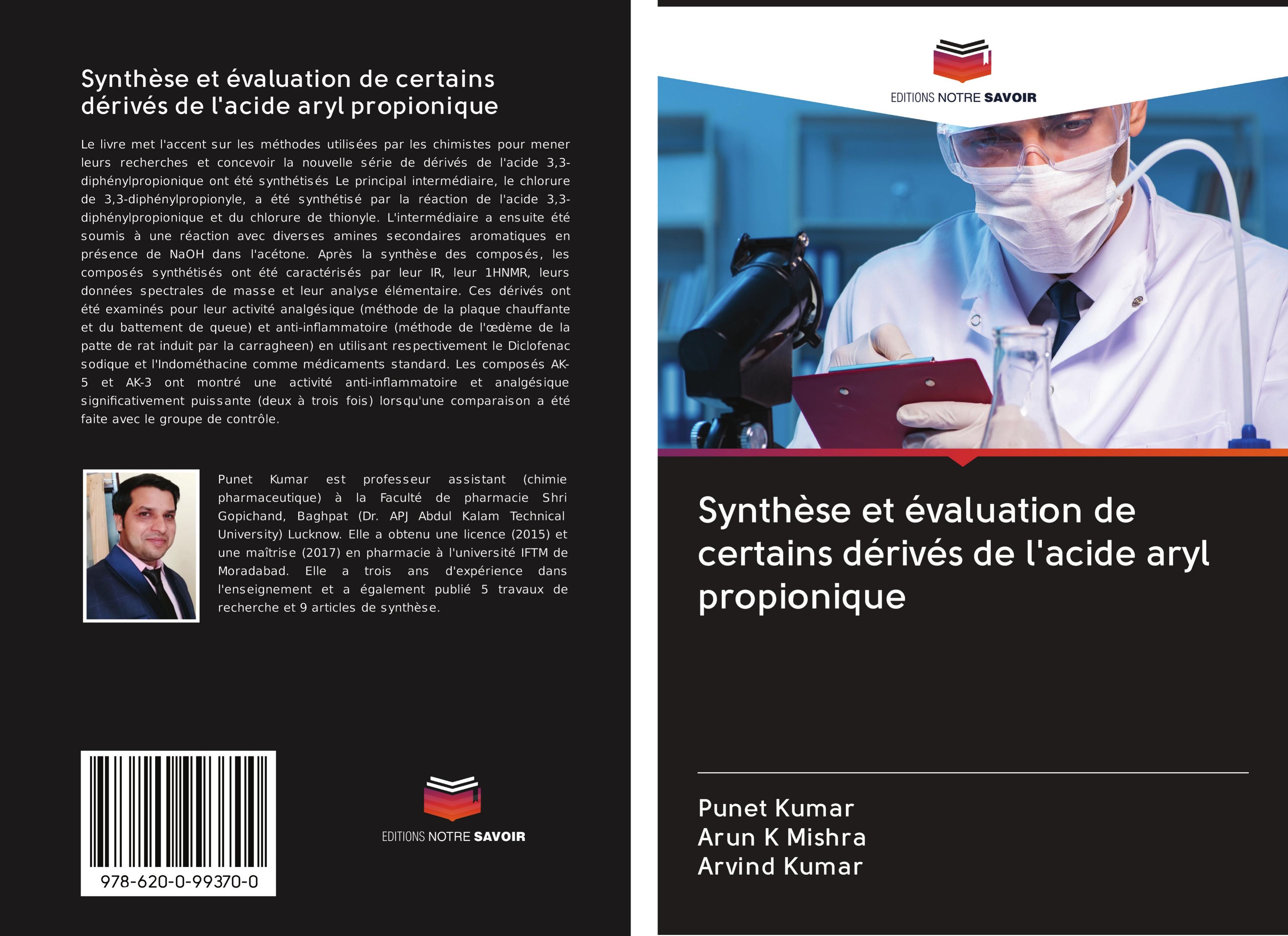 Synthèse et évaluation de certains dérivés de l'acide aryl propionique