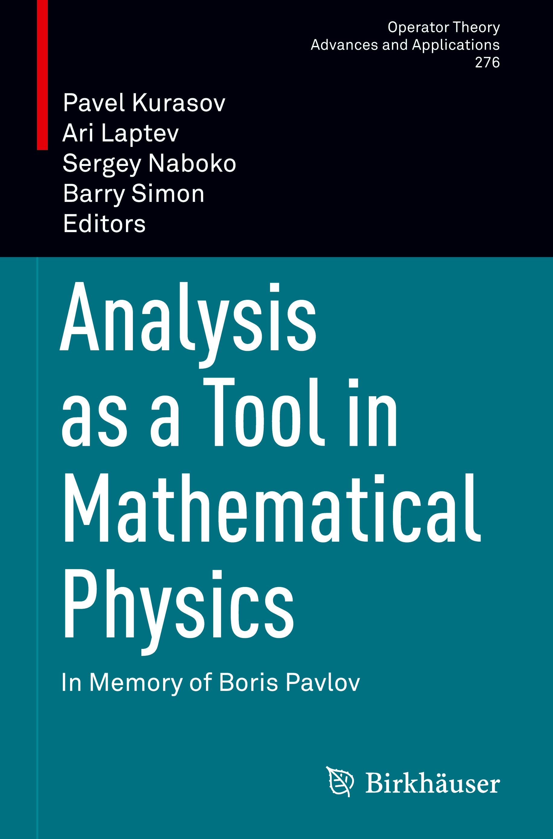 Analysis as a Tool in Mathematical Physics