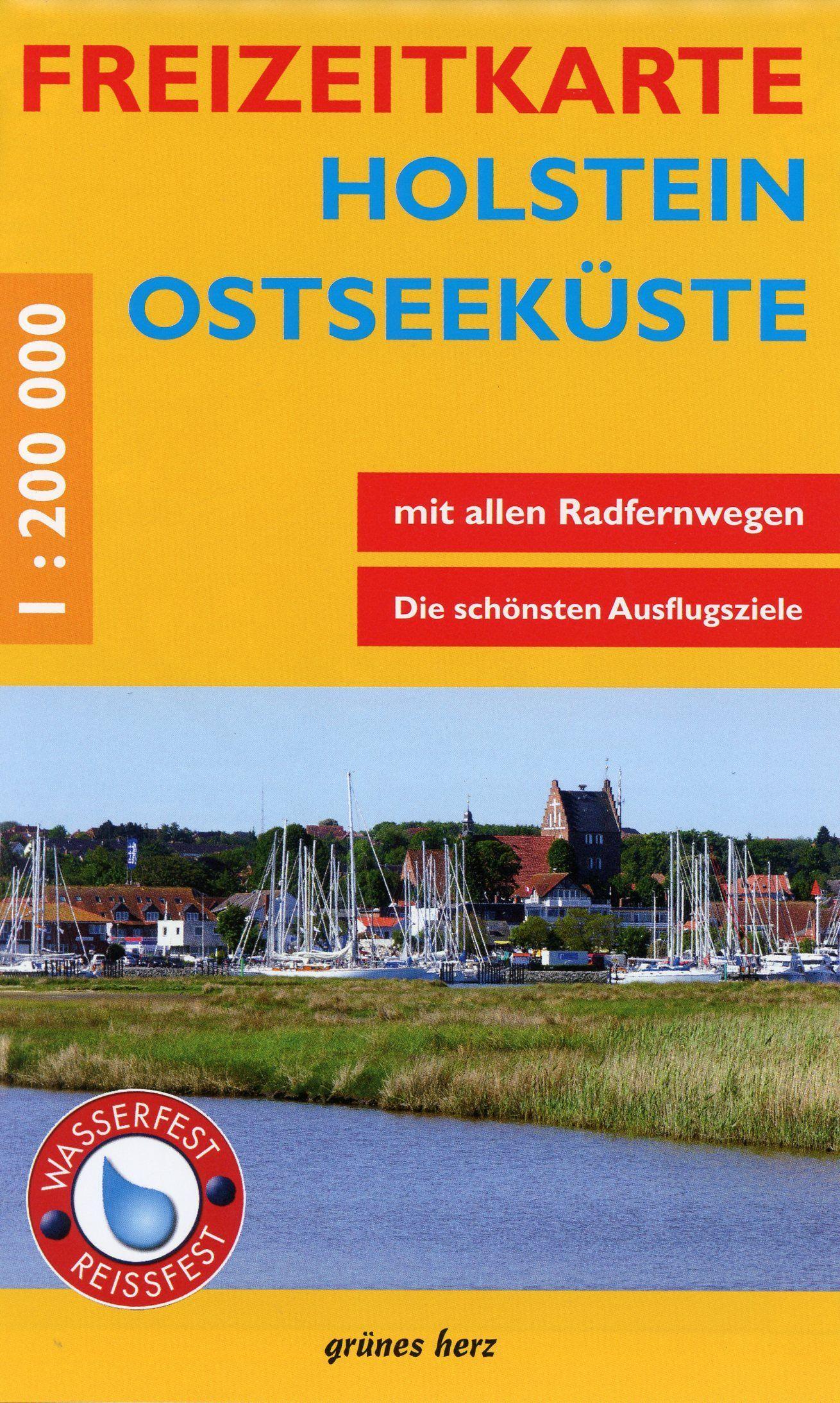 Freizeitkarte Holstein, Ostseeküste 1:200.000