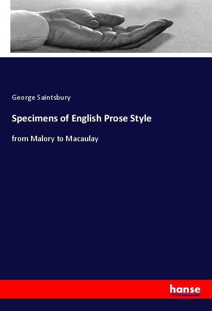 Specimens of English Prose Style