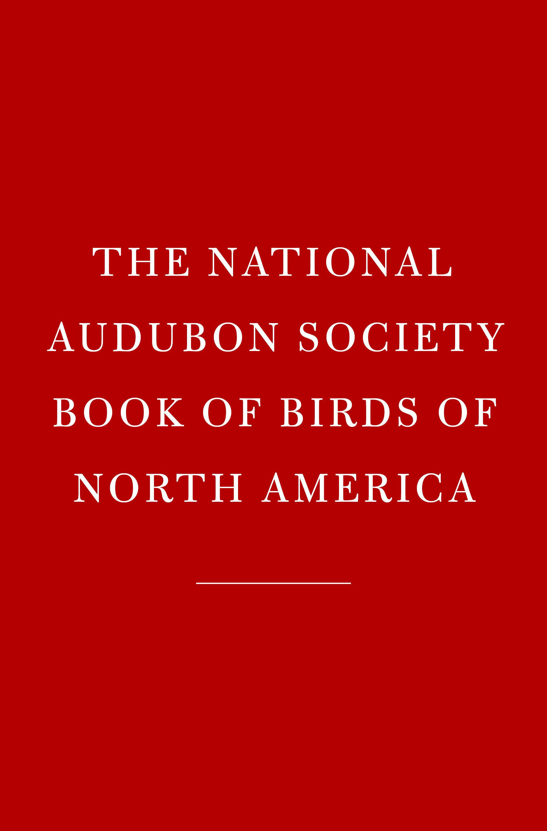 National Audubon Society Birds of North America