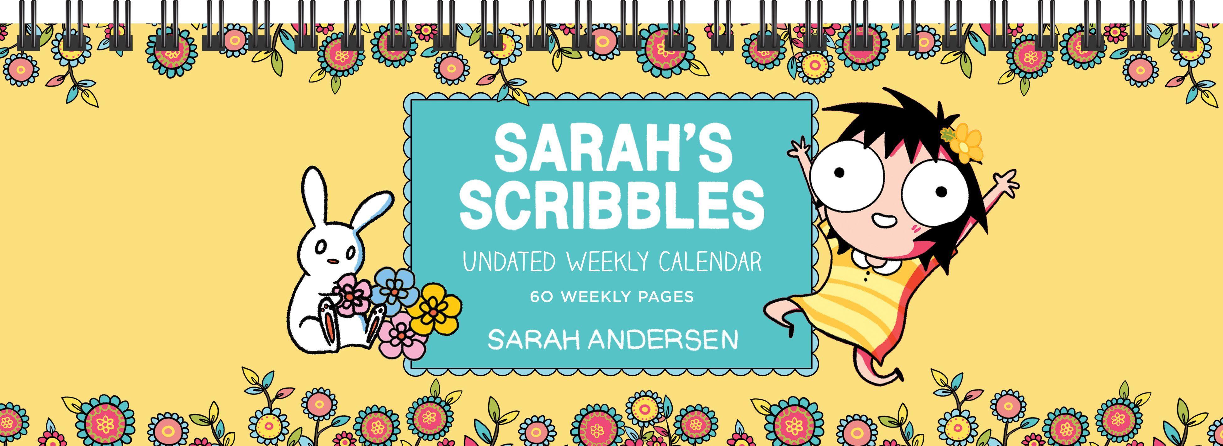 Sarah's Scribbles Undated Weekly Desk Pad Calendar