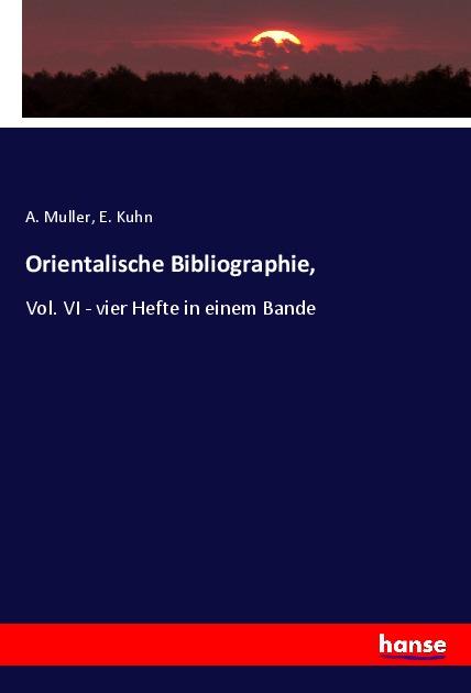 Orientalische Bibliographie,