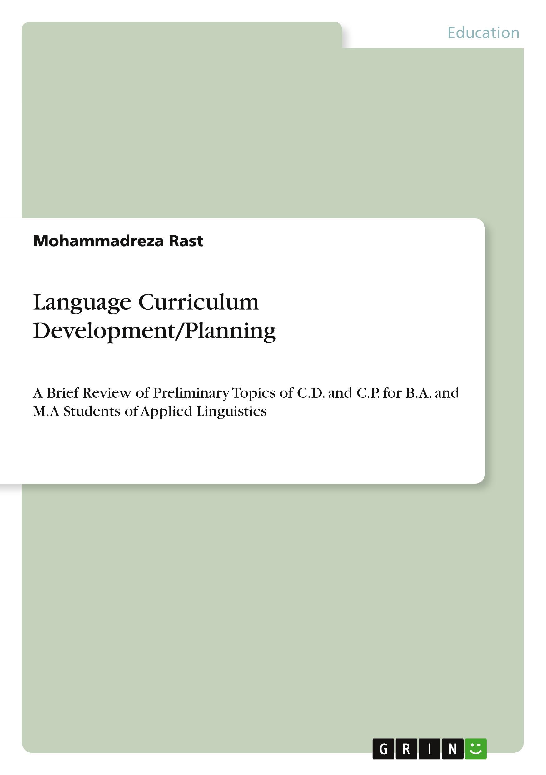 Language Curriculum Development/Planning