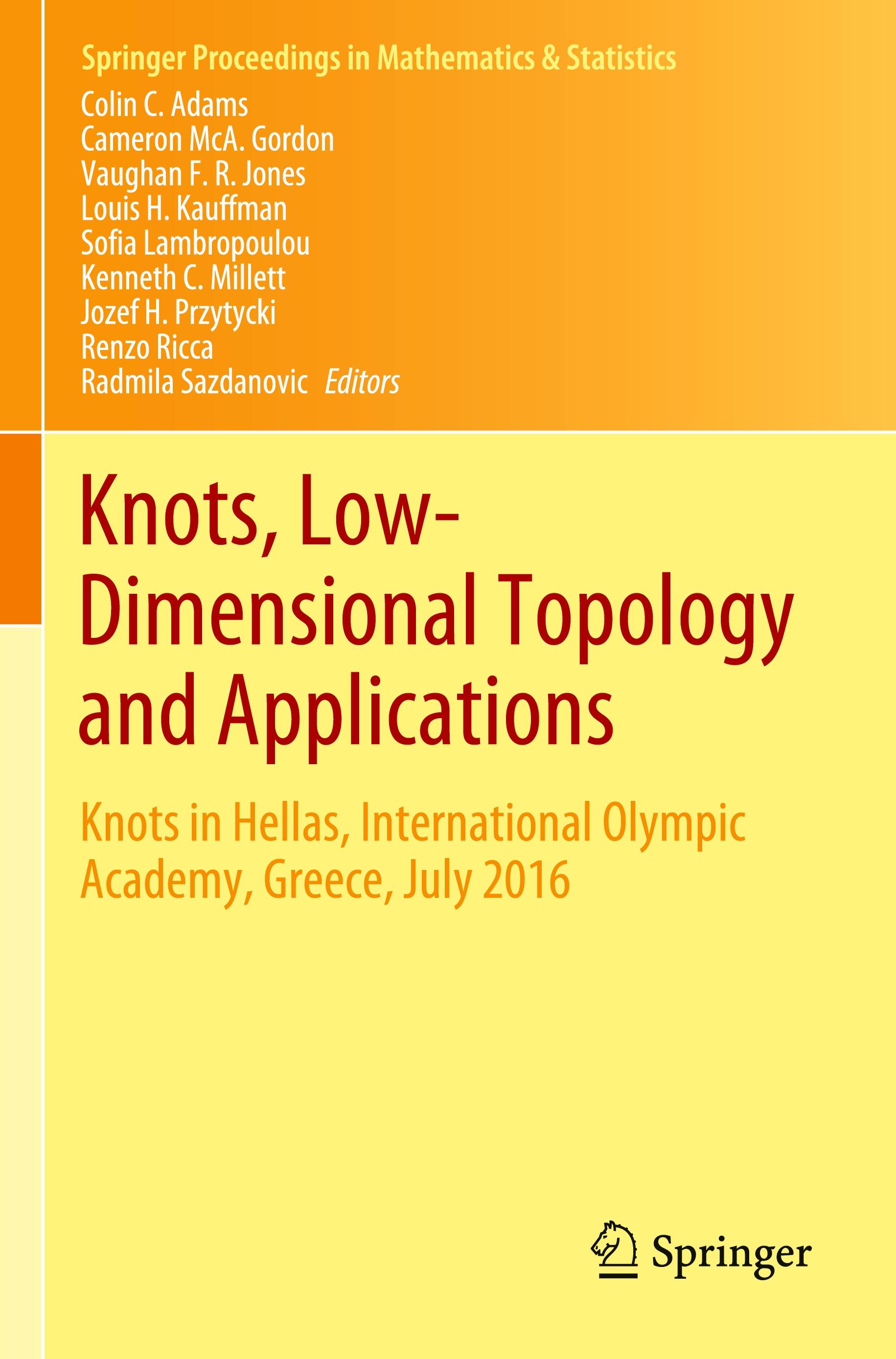 Knots, Low-Dimensional Topology and Applications