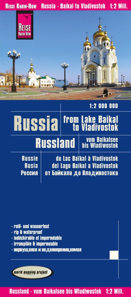 Reise Know-How Landkarte Russland - vom Baikalsee bis Wladiwostok / Russia - from Lake Baikal to Vladivostok (1:2.000.000)