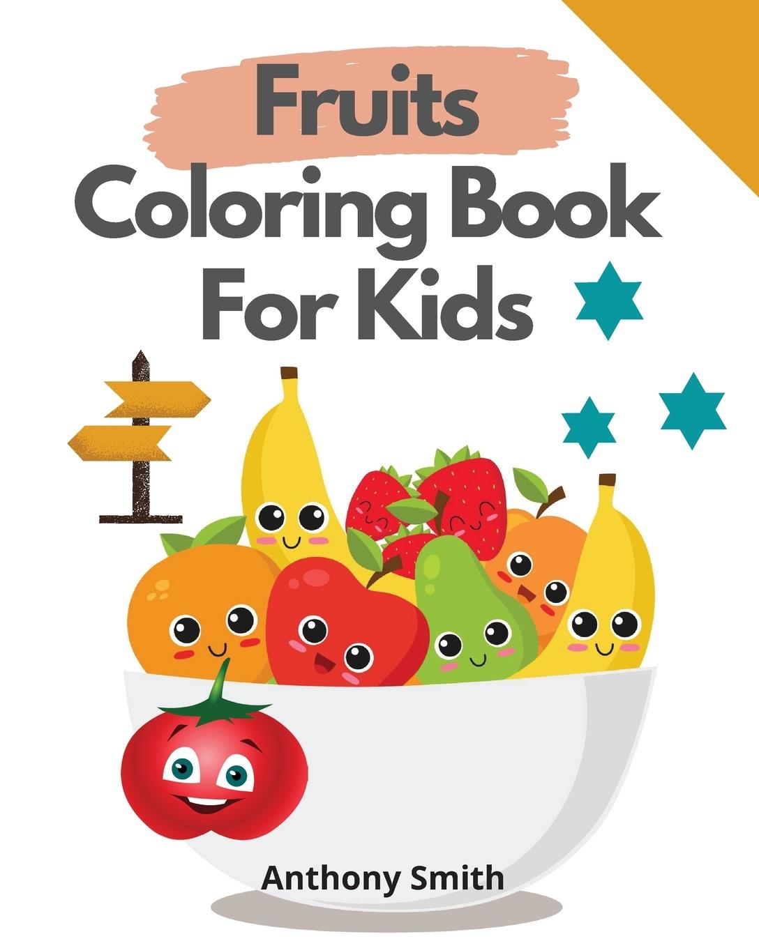 Fruits Coloring Book For Kids