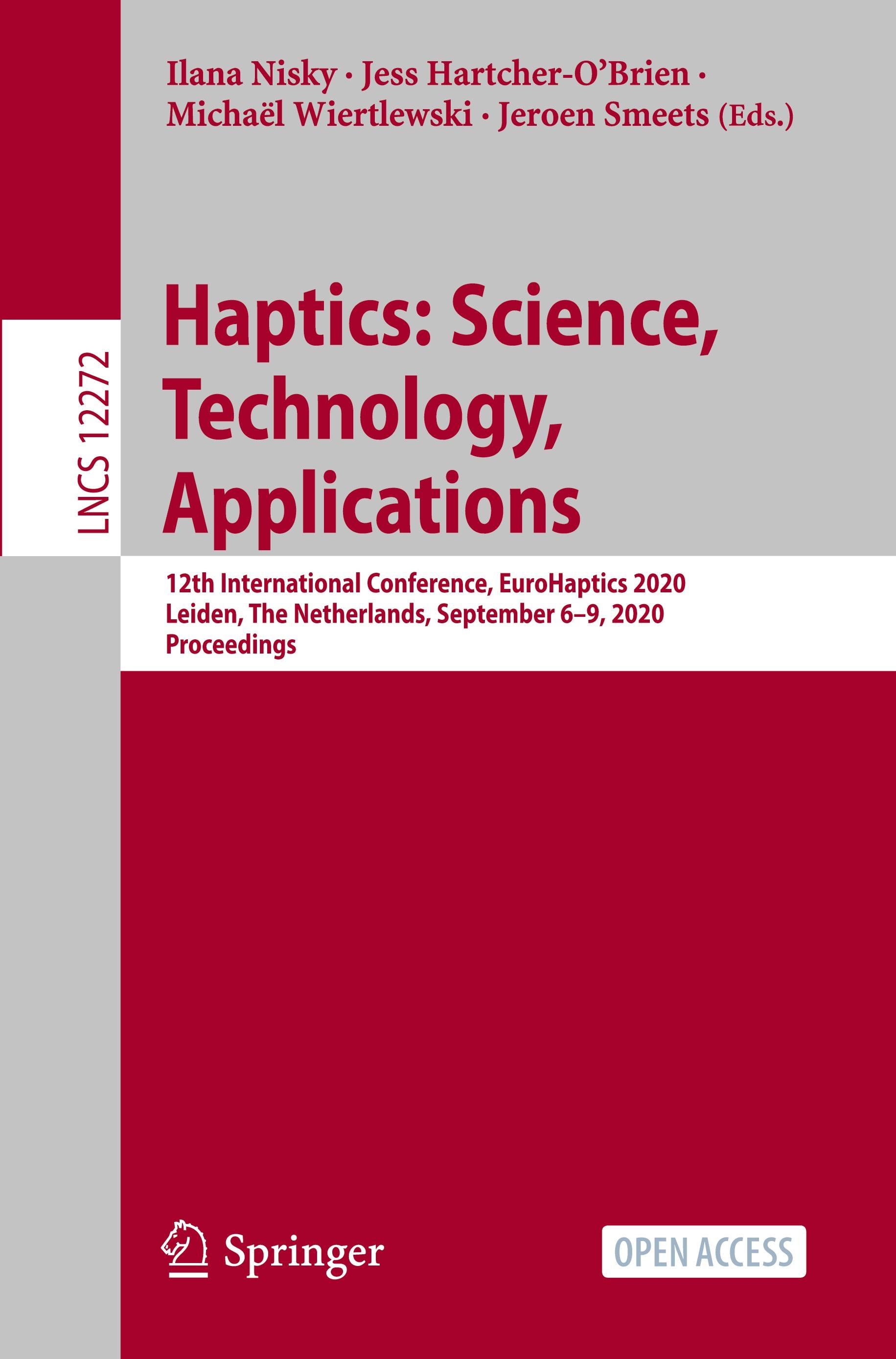 Haptics: Science, Technology, Applications