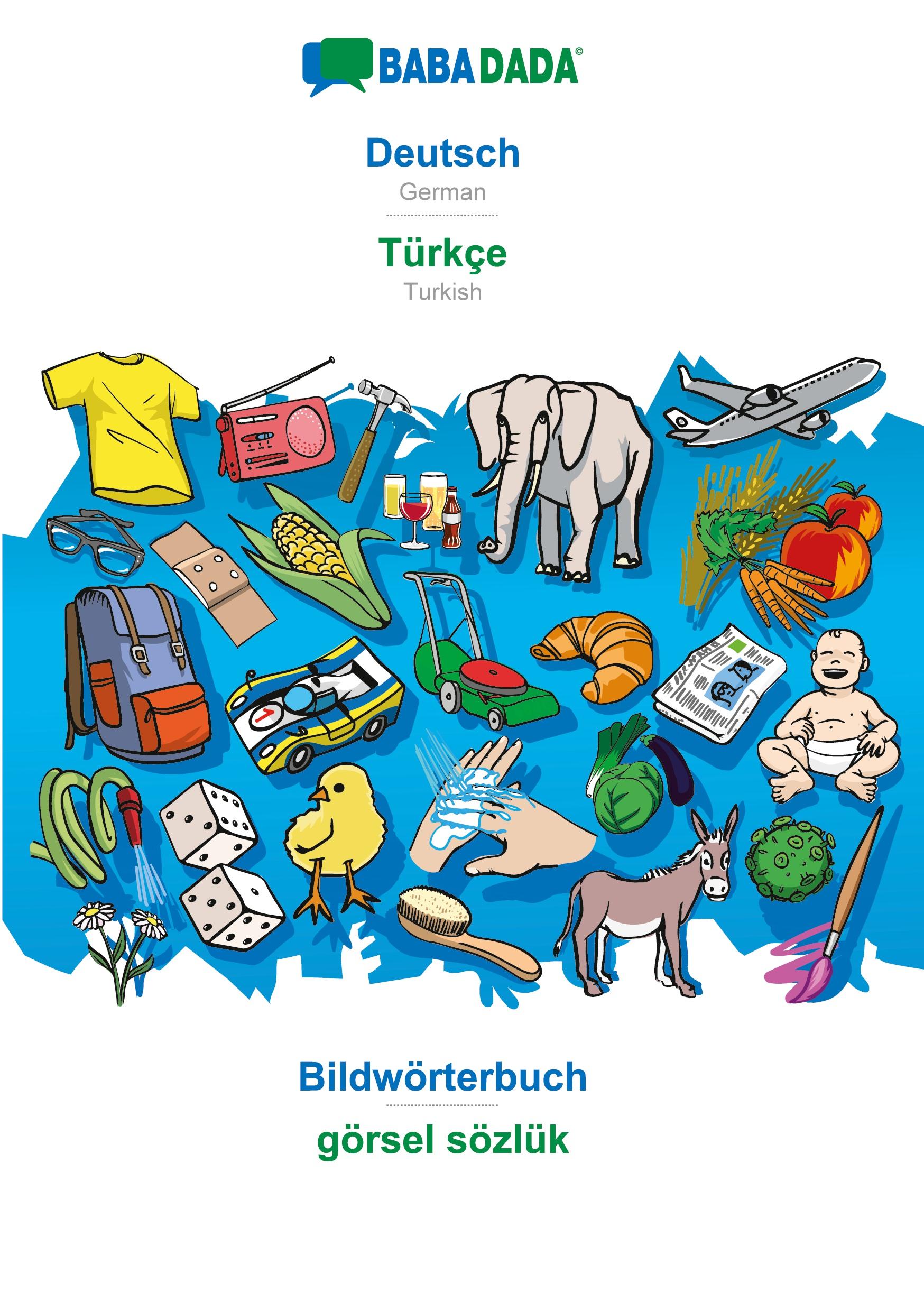 BABADADA black-and-white, Deutsch - Türkçe, Bildwörterbuch - görsel sözlük