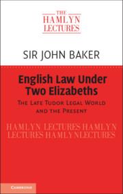 English Law Under Two Elizabeths