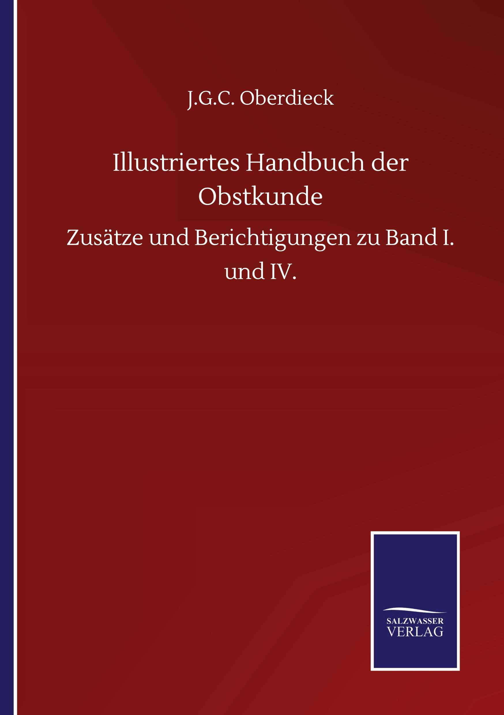 Illustriertes Handbuch der Obstkunde