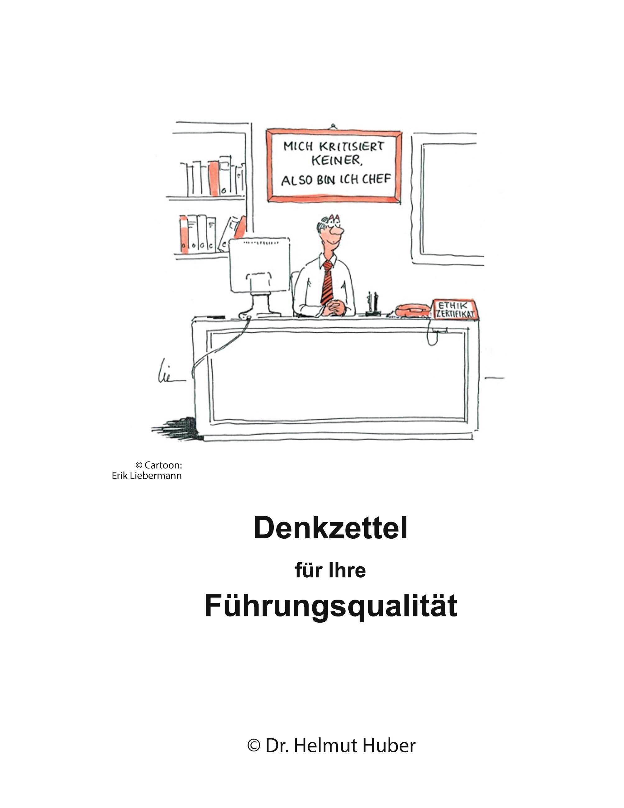 Denkzettel für Ihre Führungsqualität