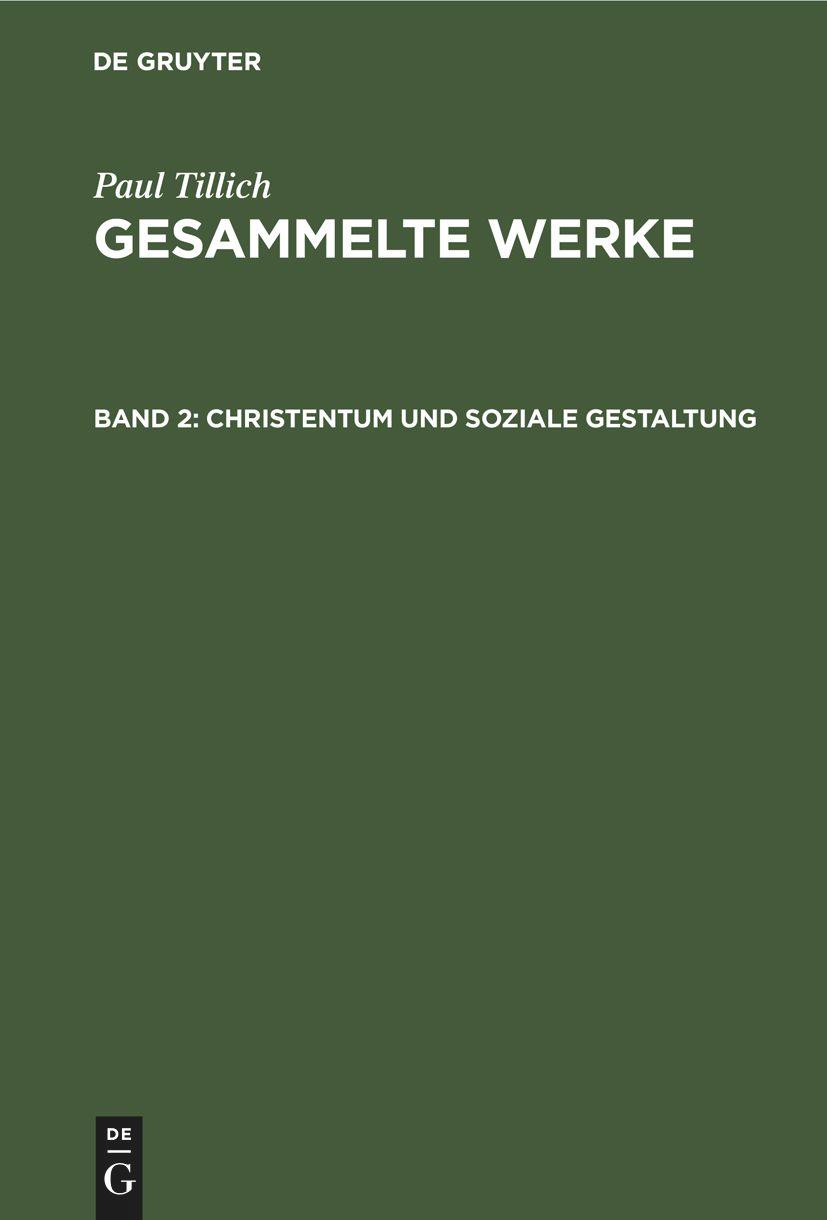 Christentum und soziale Gestaltung