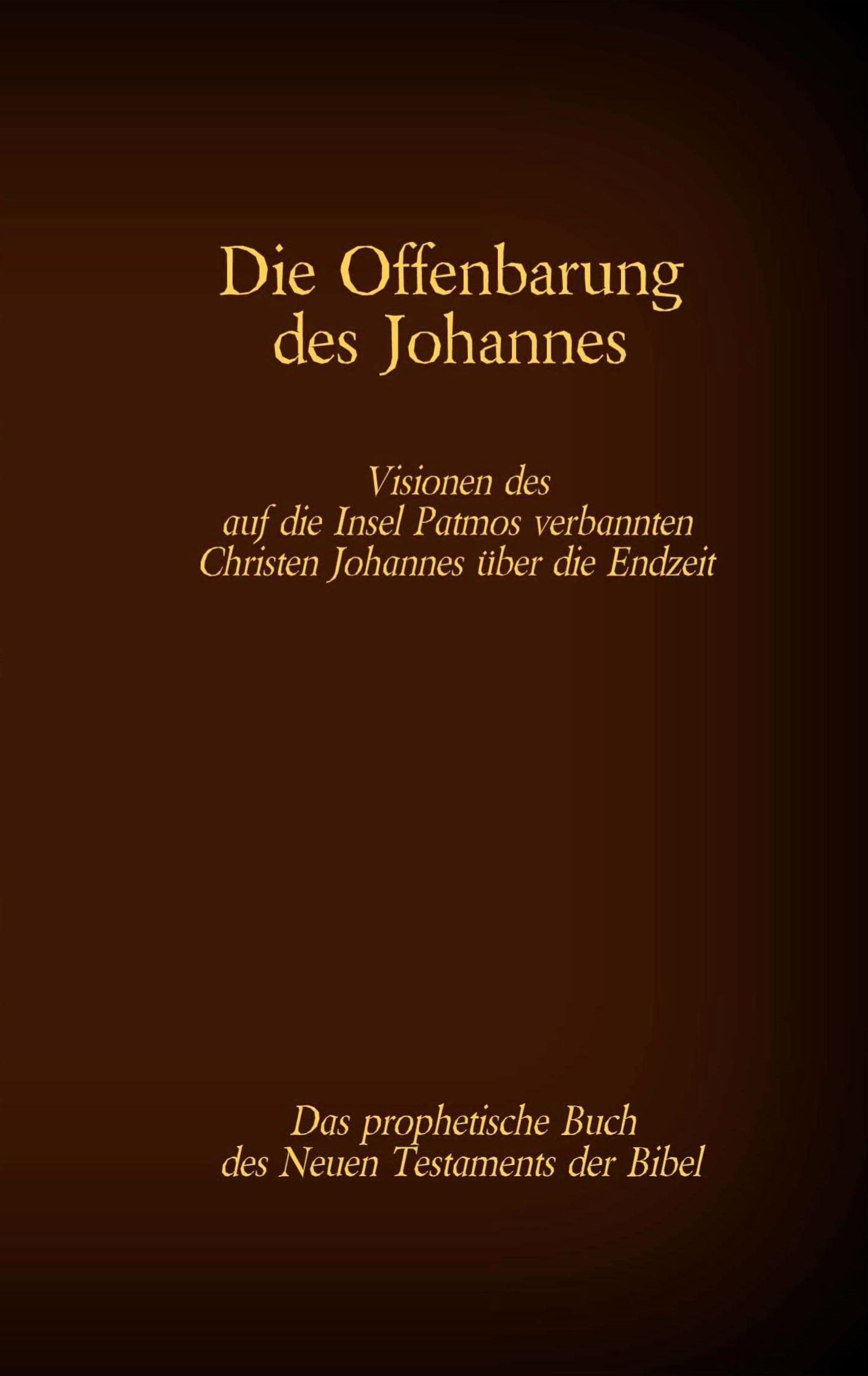 Die Offenbarung des Johannes - Das prophetische Buch des Neuen Testaments der Bibel