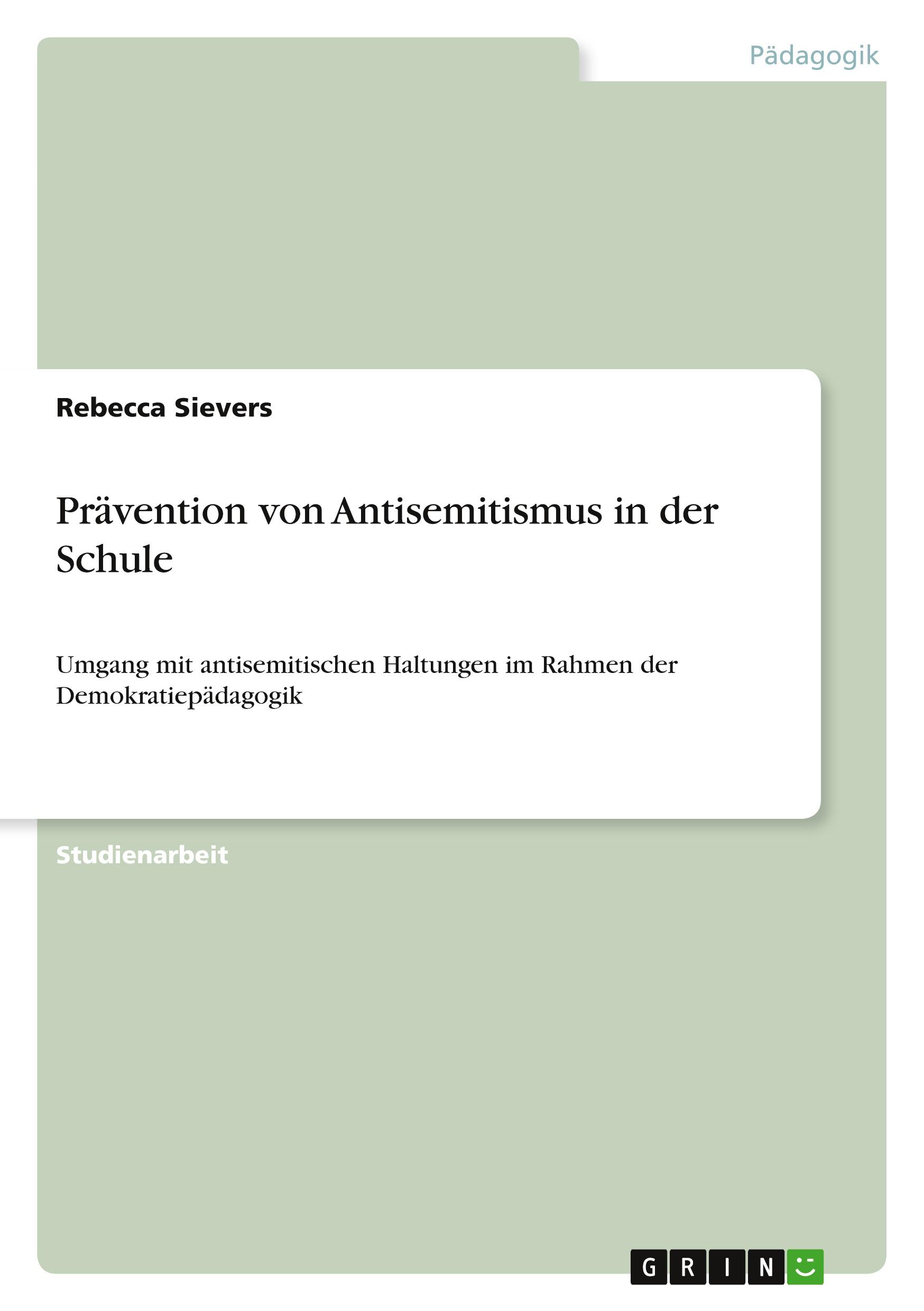 Prävention von Antisemitismus in der Schule