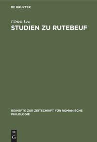 Studien zu Rutebeuf