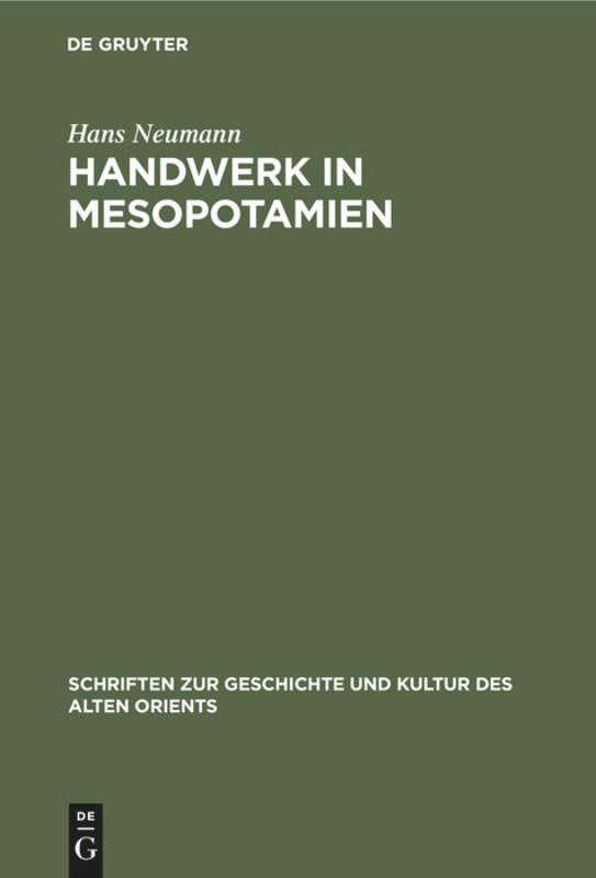 Handwerk in Mesopotamien