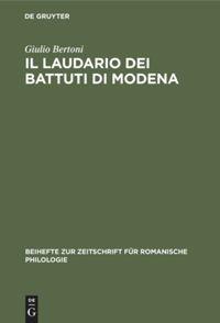 Il laudario dei battuti di Modena