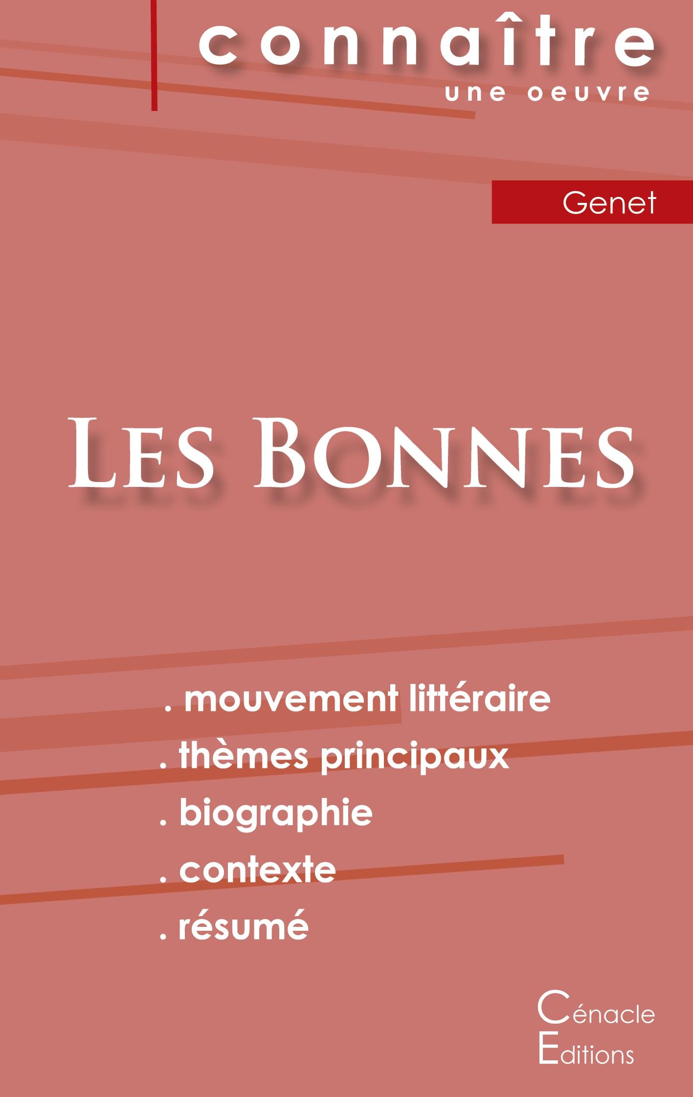 Fiche de lecture Les Bonnes de Jean Genet (analyse littéraire de référence et résumé complet)