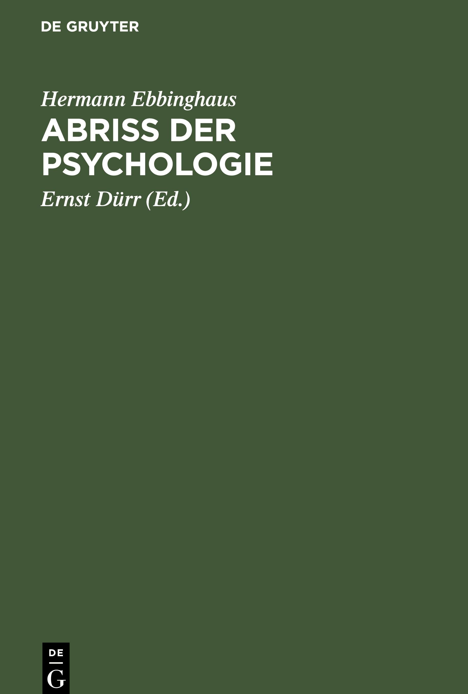 Abriss der Psychologie