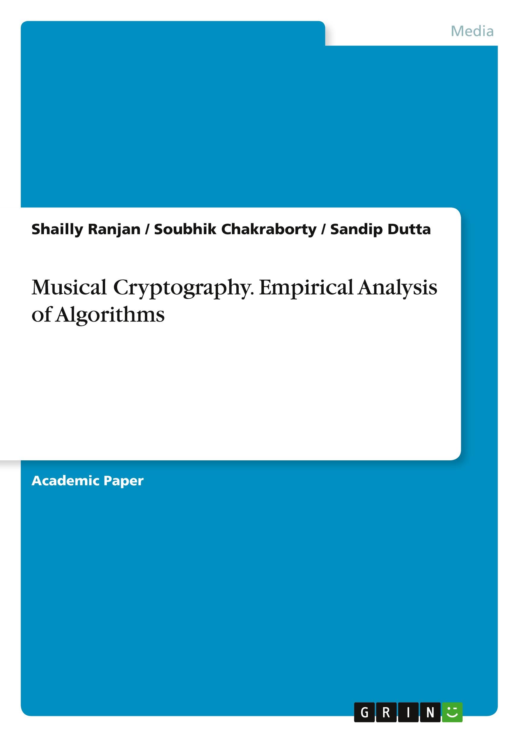 Musical Cryptography. Empirical Analysis of Algorithms