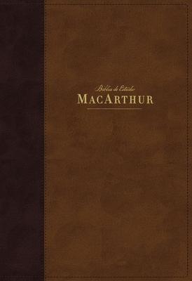 Nbla, Biblia de Estudio Macarthur, Leathersoft, Café, Interior a DOS Colores, Comfort Print