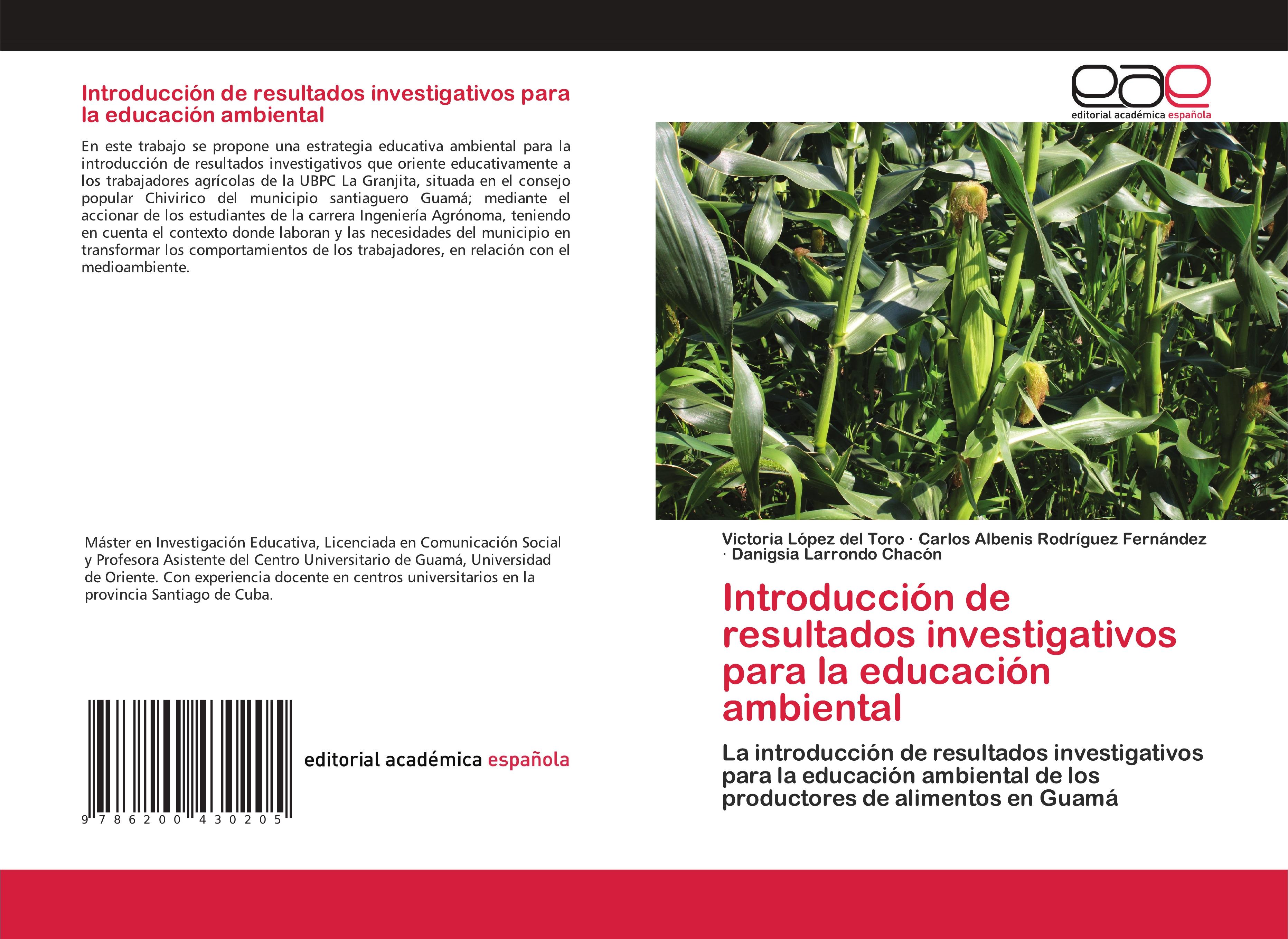 Introducción de resultados investigativos para la educación ambiental