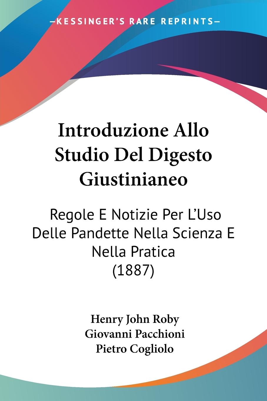 Introduzione Allo Studio Del Digesto Giustinianeo