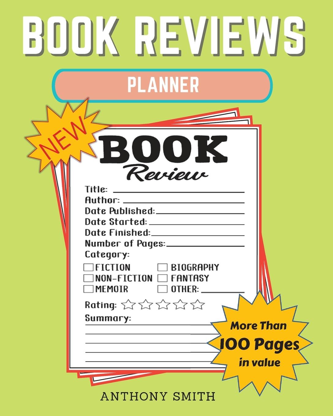 New !! Book Reviews Planner