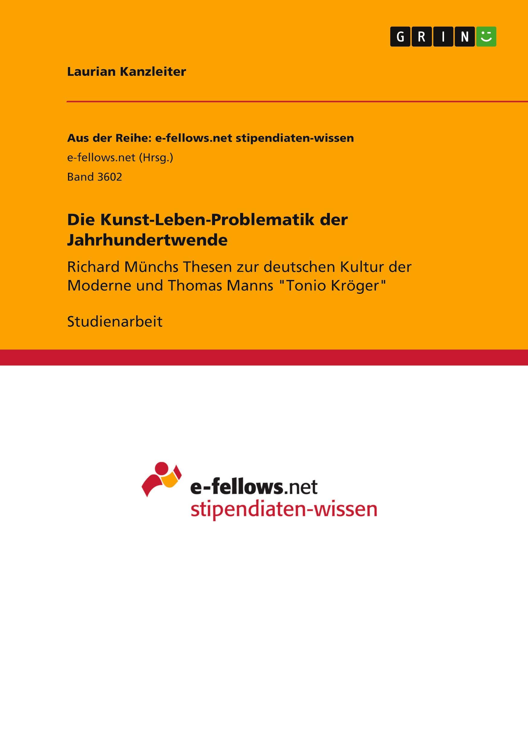 Die Kunst-Leben-Problematik der Jahrhundertwende