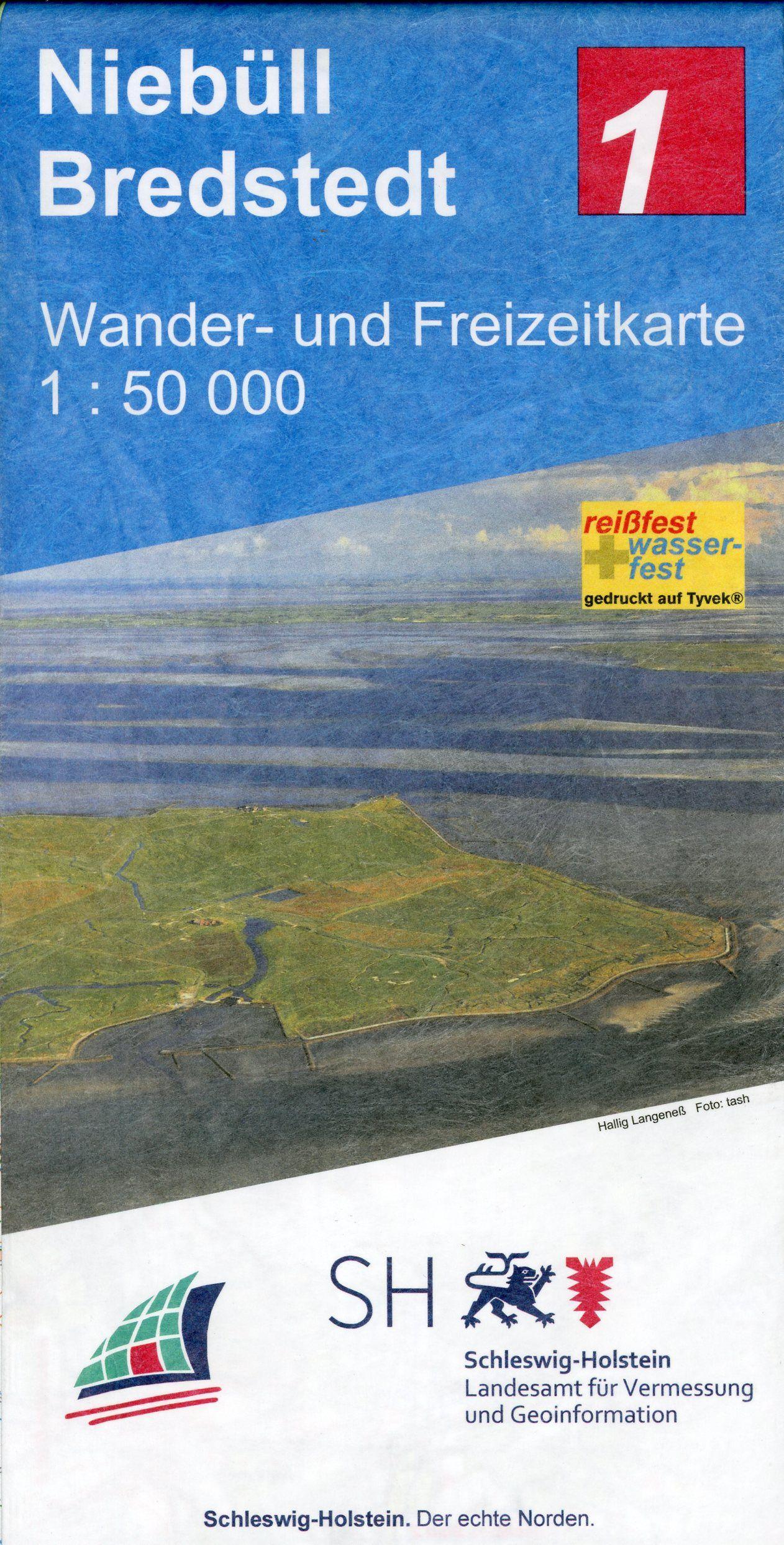 Niebüll - Bredstedt  Wander- und Freizeitkarte 1:50 000