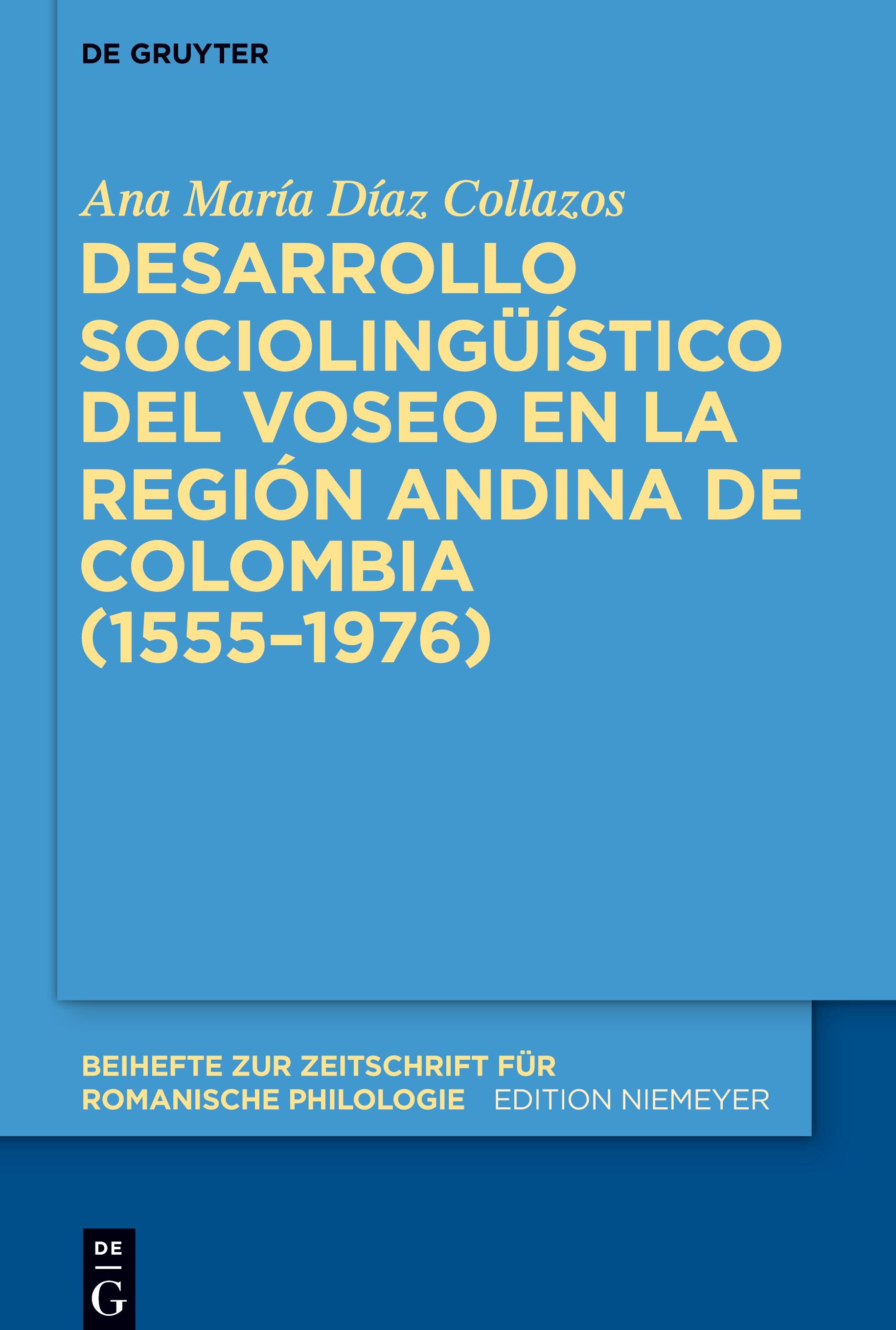 Desarrollo sociolingüístico del voseo en la región andina de Colombia (1555¿1976)